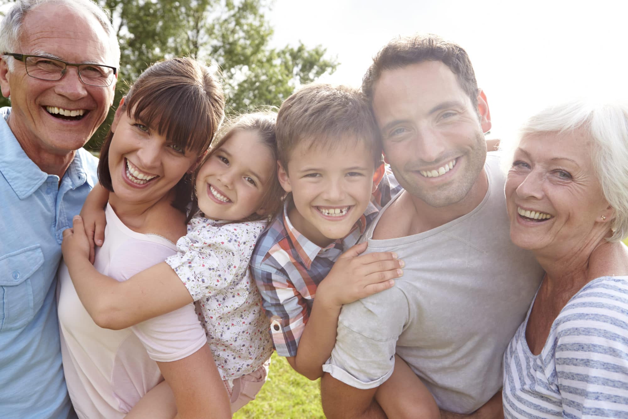 Famille multi générationnelle